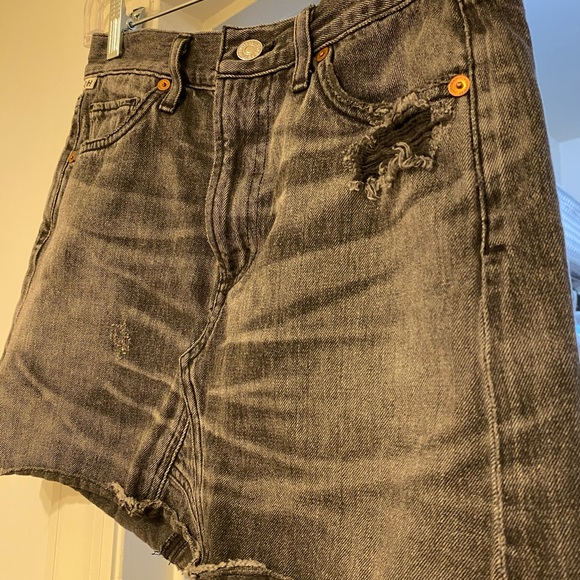 Citizens of Humanity Grey Jean skirt size 24 - Picture 3 of 5